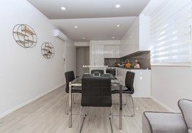 kitchen and living room